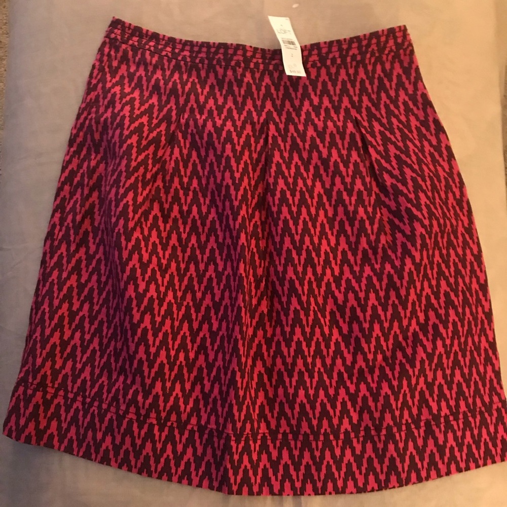 Ann Taylor Loft Linen Ikat Design Skirt NWT